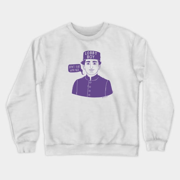 Lobby Boy Crewneck Sweatshirt by HollyOddly